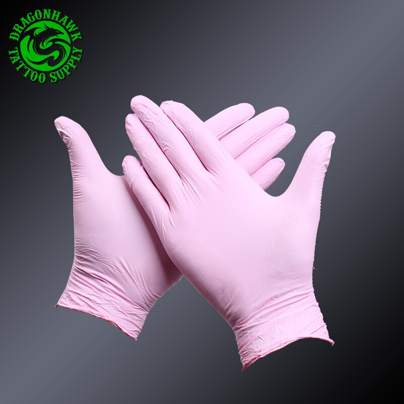 Pink Pearl Disposable Nitrile Gloves (50 pairs per box) LASH Vegas